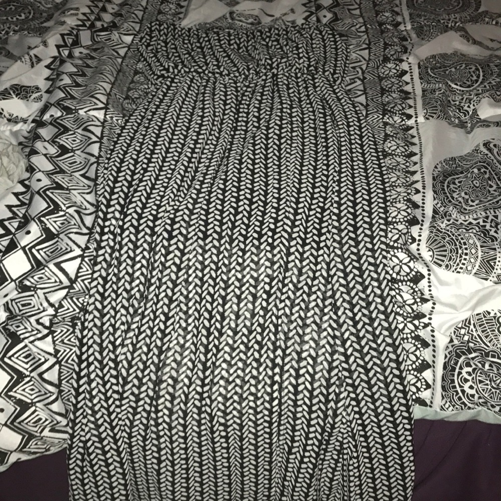 Strapless maxi dress